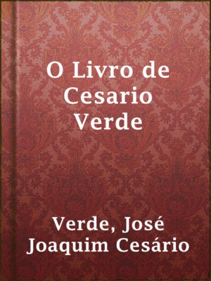 cover image of O Livro de Cesario Verde